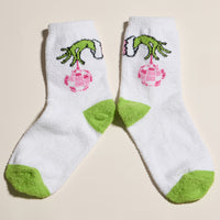 Holiday Sock Gift Set with Green Monster Designs