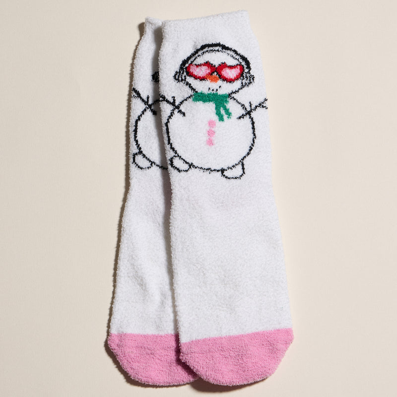 Cozy Holiday Socks Gift Set with Gnome and Snowman