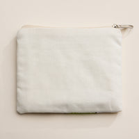 Beaded Holiday Green Monster Zipper Pouch