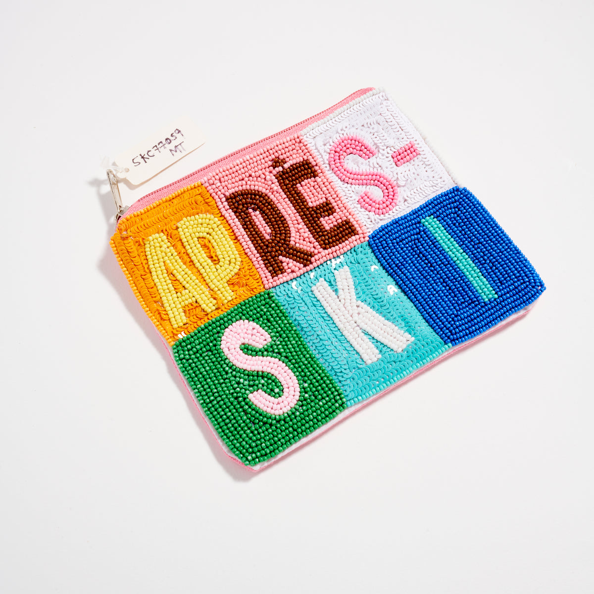 Apres Ski Color Block Zipper Pouch