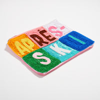 Apres Ski Color Block Zipper Pouch