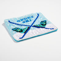 Seed Beaded Ski Boots Coin Pouch | Après Ski Zip Pouch