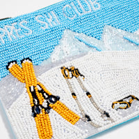 Apres Ski Club Beaded Zip Pouch – Winter Accessory