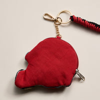 Game Day Beaded Helmet Keychain Pouch – Team Colors