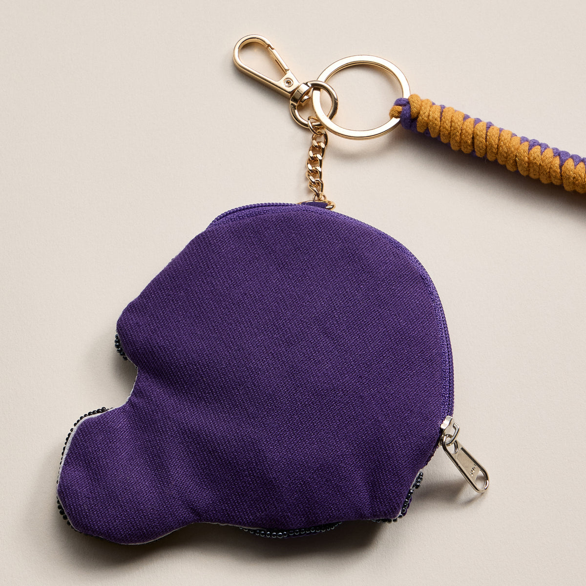 Game Day Beaded Helmet Keychain Pouch – Team Colors