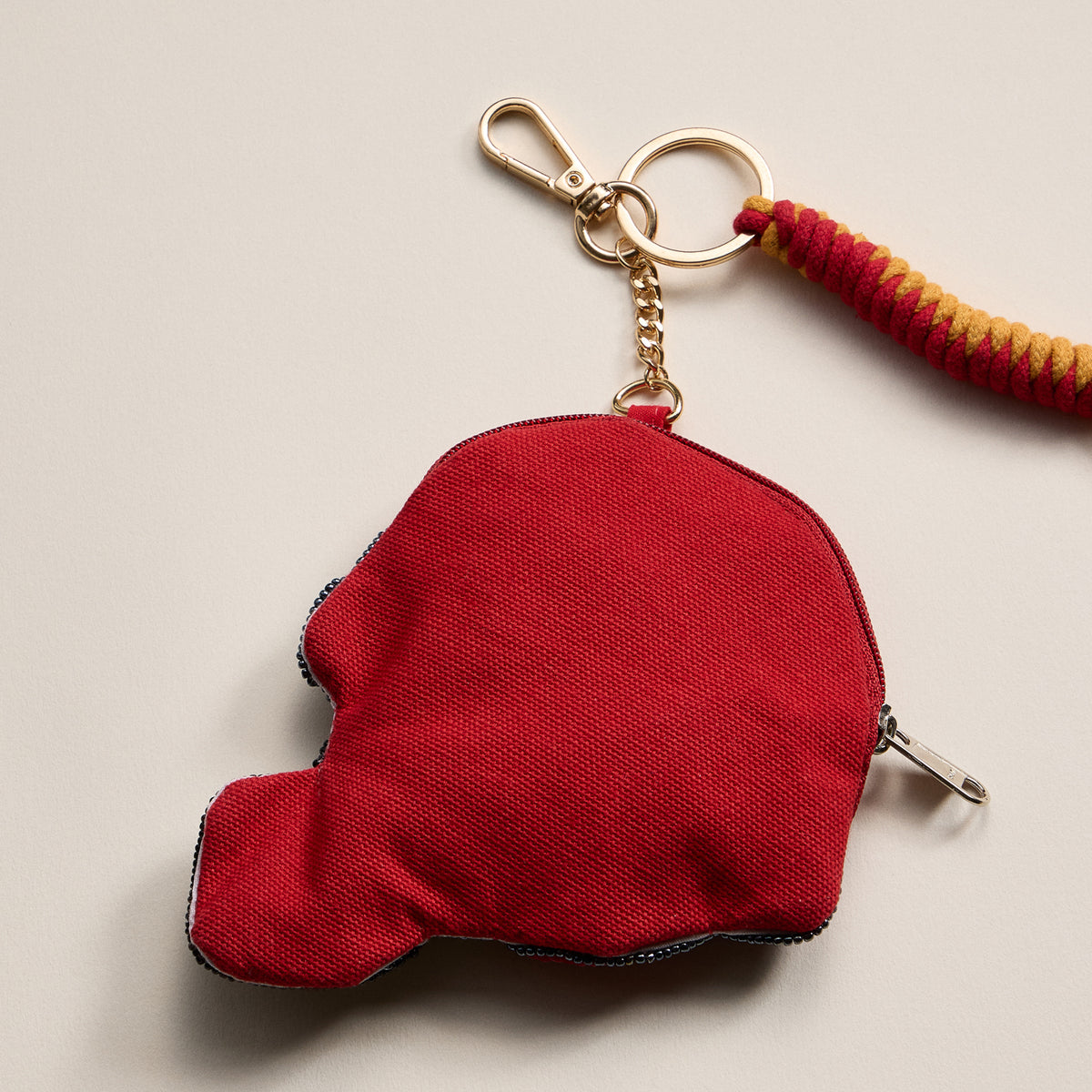 Game Day Beaded Helmet Keychain Pouch – Team Colors