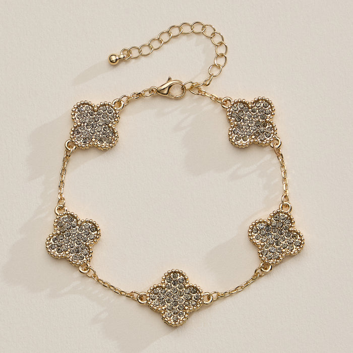 Colorful Shell Charm Bracelet with Gold Detailing