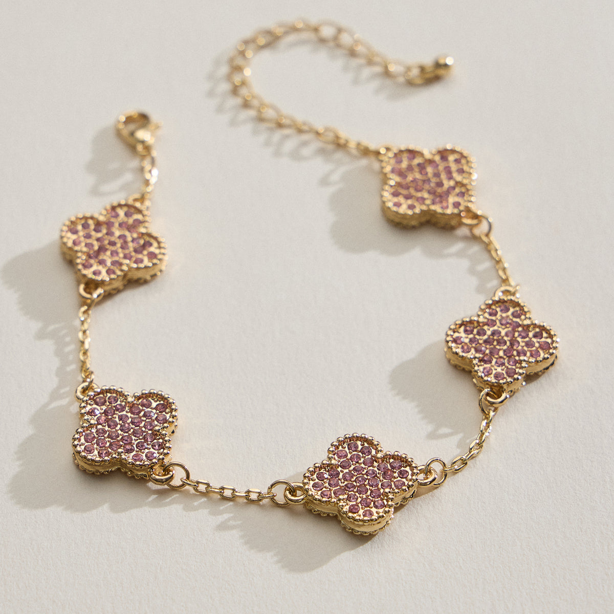 Colorful Shell Charm Bracelet with Gold Detailing