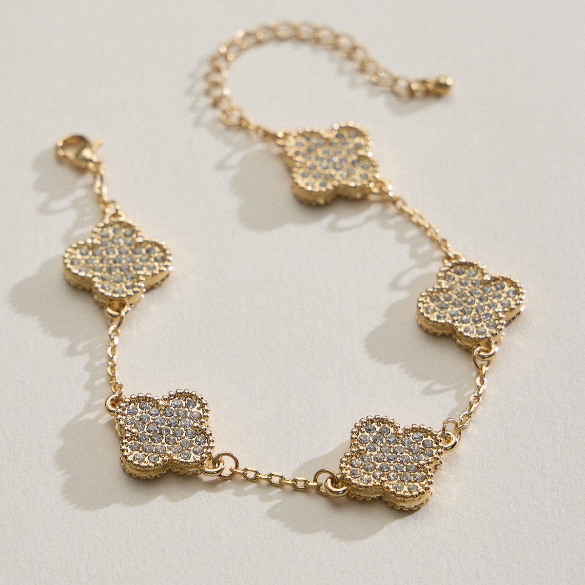 Colorful Shell Charm Bracelet with Gold Detailing