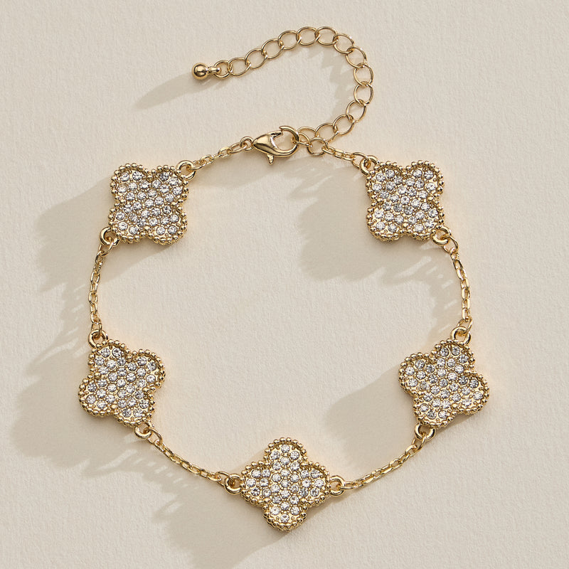 Colorful Shell Charm Bracelet with Gold Detailing