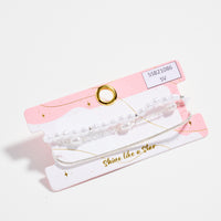 Pearl Bracelet Set – 3-Layered Bracelet Pack (Gold-Dipped & Silver Options)