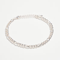 3-Piece Layered Chain Bracelet Set – Cross, Heart & Pearl Charms