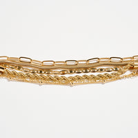 Multi-Layer Chain Bracelet Set – Adjustable Mixed Chain Styles