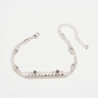 Gold-dipped Layered Crystal Bracelet Set – Multi-Chain Adjustable Dainty Bracelets