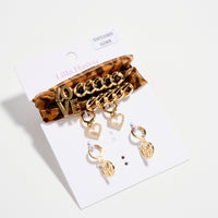 Brown Leopard Shoelaces with Charms – Stylish Sneaker Accent Set