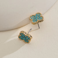 Elegant Pavé Crystal Stud Earrings