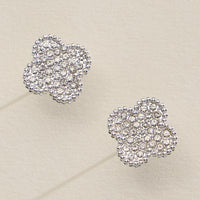 Elegant Pavé Crystal Stud Earrings