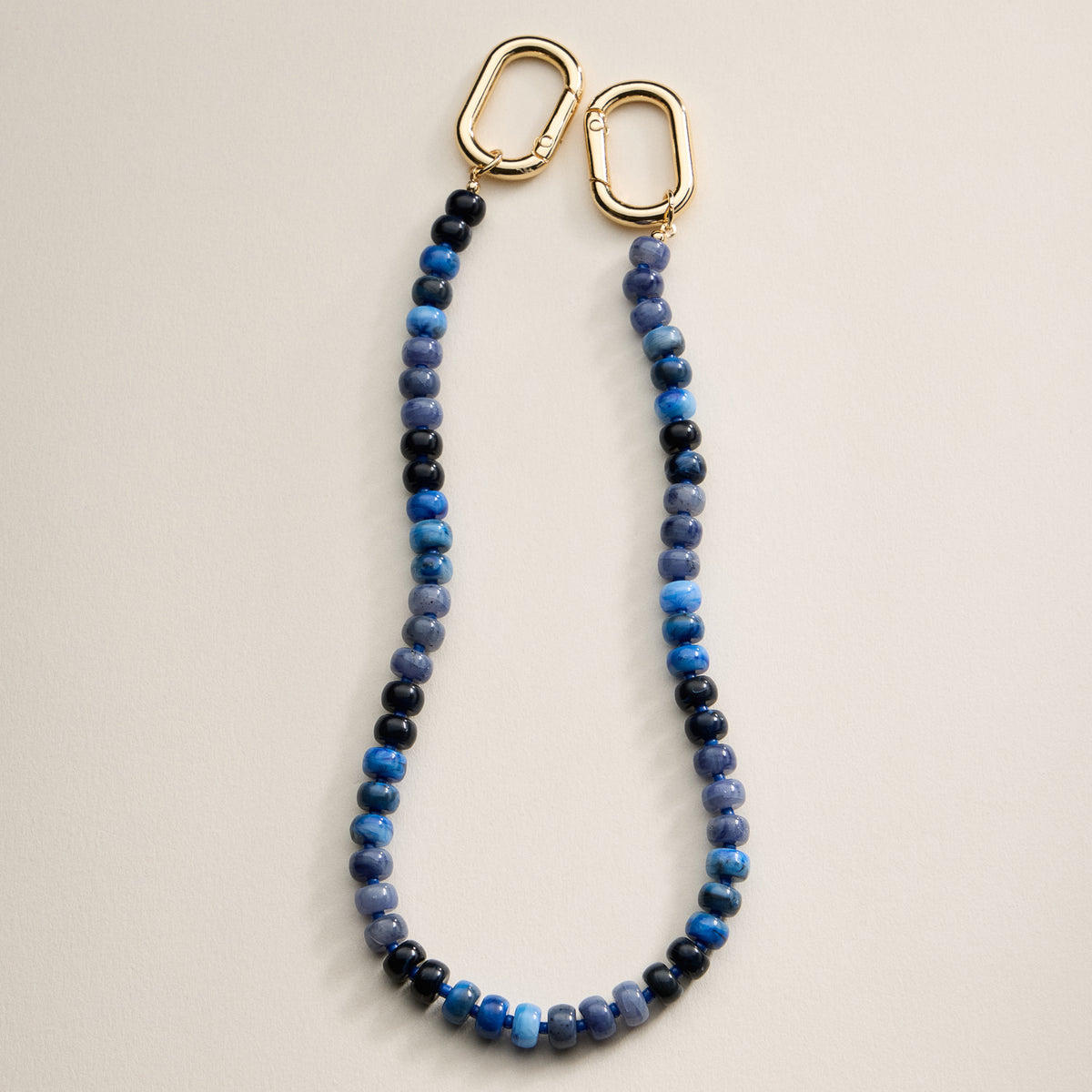 Colorful Beaded Bag Charm with Gold Clasp Trendy Accessory