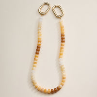 Colorful Beaded Bag Charm with Gold Clasp Trendy Accessory