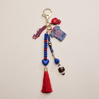 NFL Team Keychain – Football Jersey, Helmet, Touchdown Charm & Tassel Bag Accessory