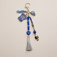 NFL Team Keychain – Football Jersey, Helmet, Touchdown Charm & Tassel Bag Accessory