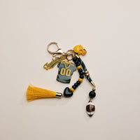 NFL Team Keychain – Football Jersey, Helmet, Touchdown Charm & Tassel Bag Accessory