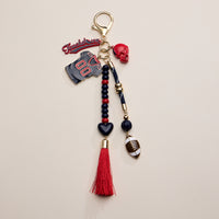 NFL Team Keychain – Football Jersey, Helmet, Touchdown Charm & Tassel Bag Accessory