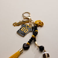 NFL Team Keychain – Football Jersey, Helmet, Touchdown Charm & Tassel Bag Accessory