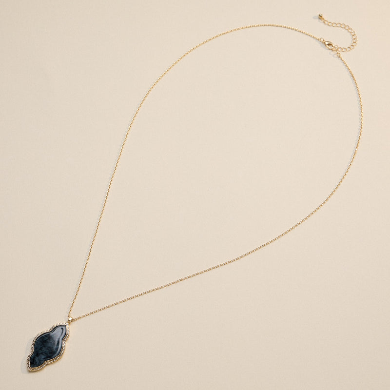Iridescent Cloud-Shaped Pendant Necklace
