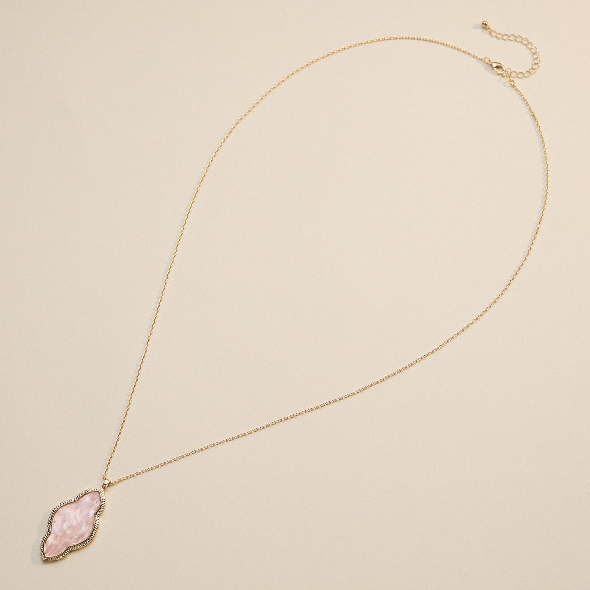 Iridescent Cloud-Shaped Pendant Necklace