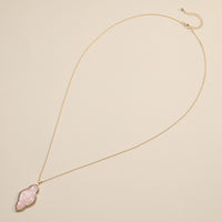Iridescent Cloud-Shaped Pendant Necklace
