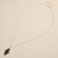 Iridescent Cloud-Shaped Pendant Necklace