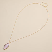 Iridescent Cloud-Shaped Pendant Necklace