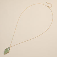 Iridescent Cloud-Shaped Pendant Necklace