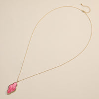 Iridescent Cloud-Shaped Pendant Necklace