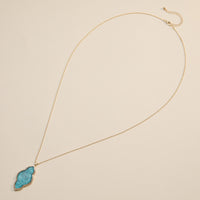 Iridescent Cloud-Shaped Pendant Necklace