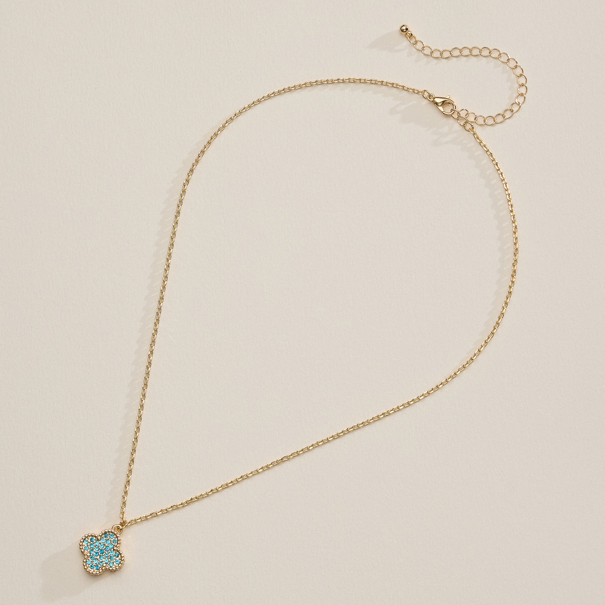 Pavé Crystal Pendant Necklaces with Dainty Beaded Detailing