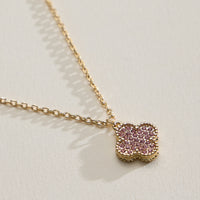 Pavé Crystal Pendant Necklaces with Dainty Beaded Detailing