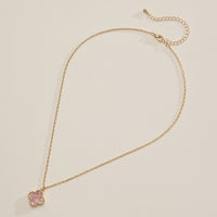 Pavé Crystal Pendant Necklaces with Dainty Beaded Detailing