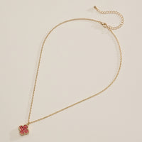 Pavé Crystal Pendant Necklaces with Dainty Beaded Detailing