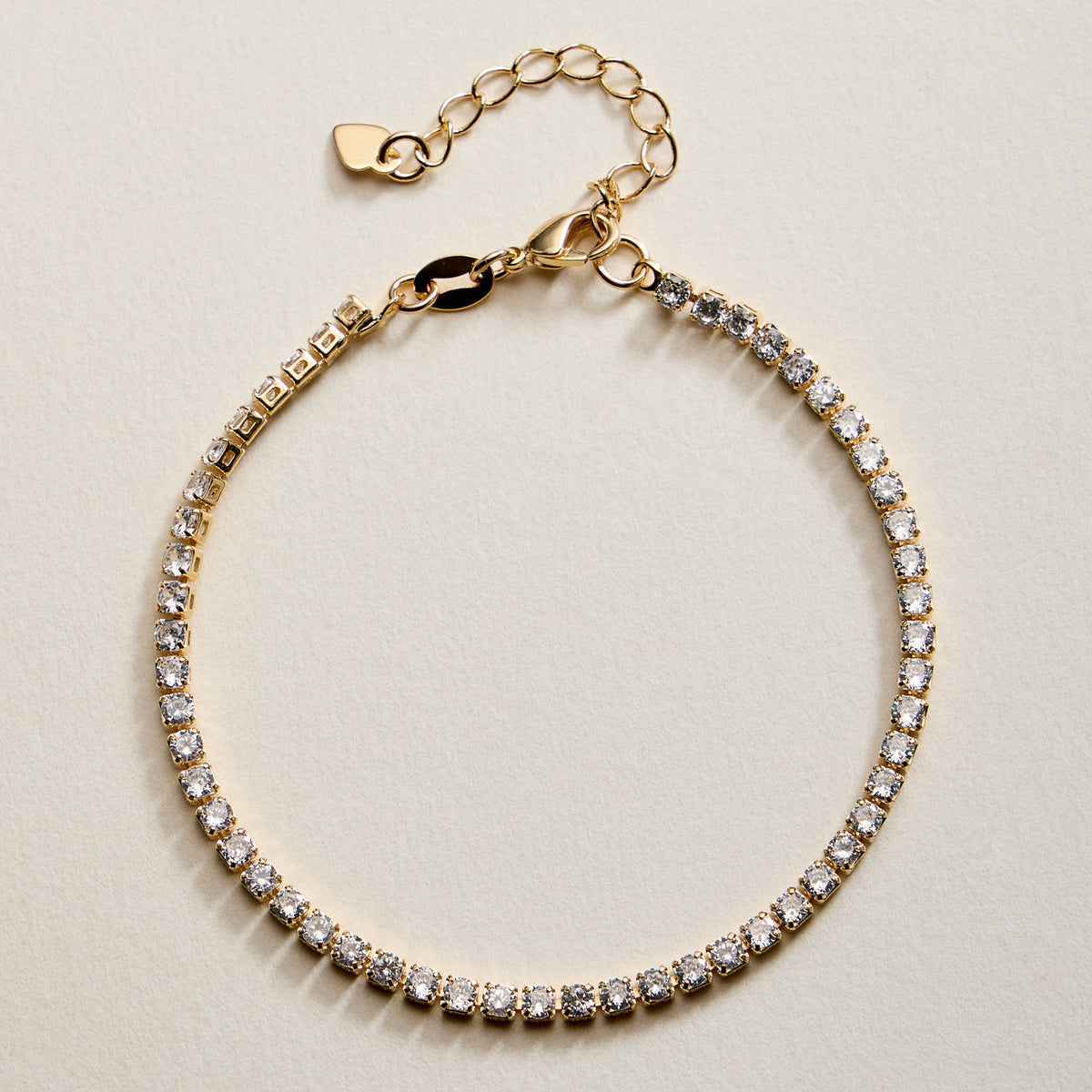 Gold Filled Cubic Zirconia Tennis Bracelet