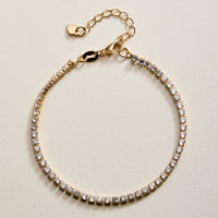 Gold Filled Cubic Zirconia Tennis Bracelet