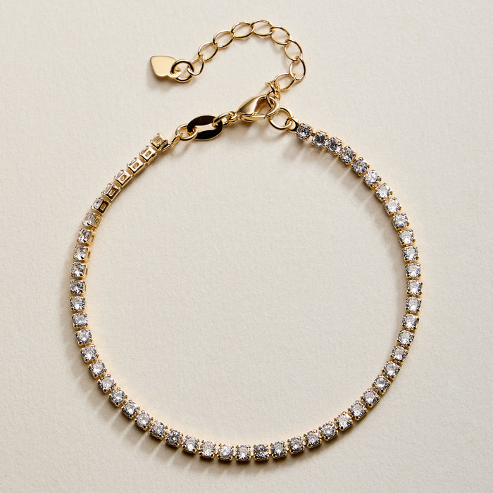 Gold Filled Cubic Zirconia Tennis Bracelet