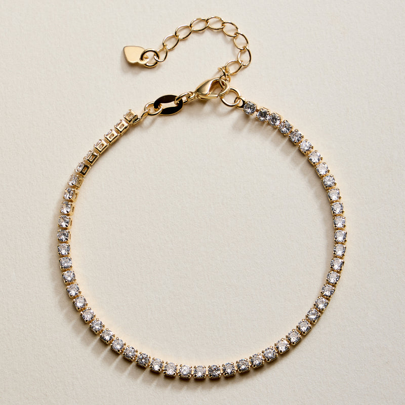 Gold Filled Cubic Zirconia Tennis Bracelet