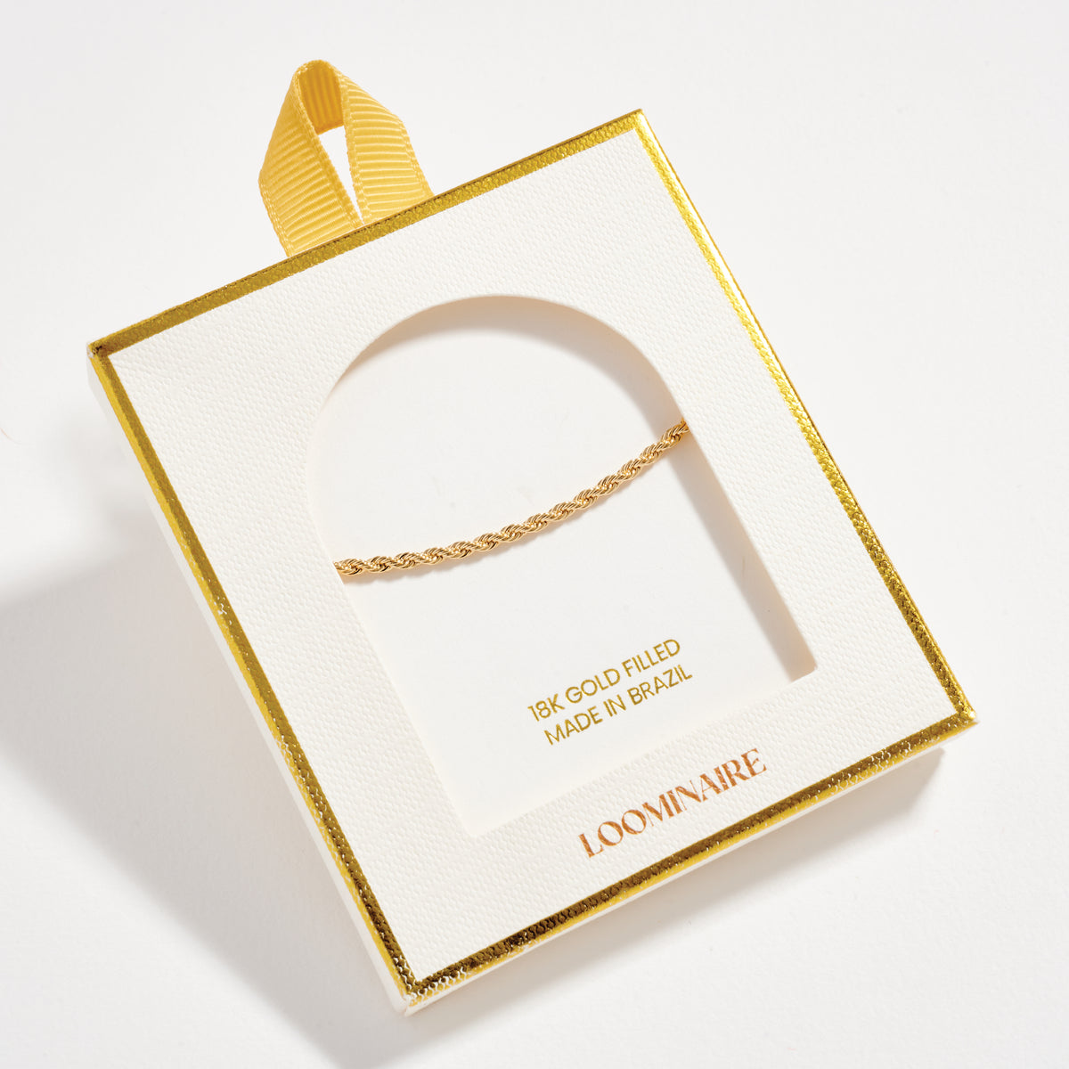 Gold Filled Rope Chain Bracelet – Classic Twisted Link