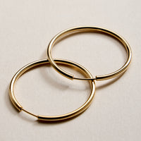 Gold Filled Classic Hoop Earrings