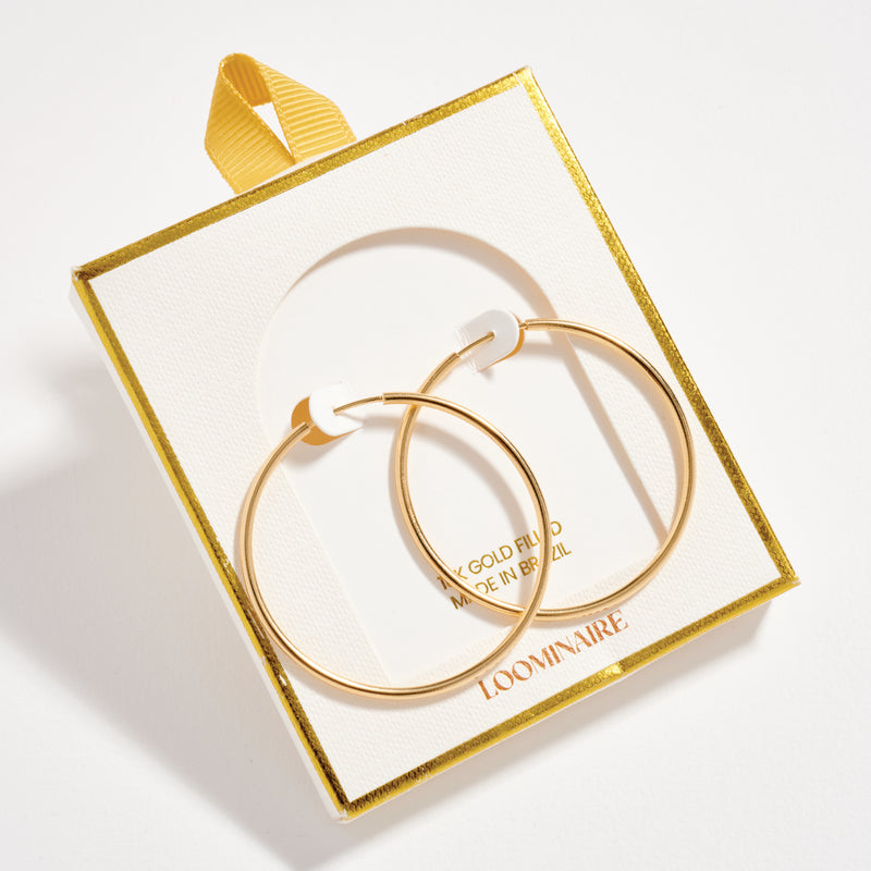 Gold Filled Classic Hoop Earrings