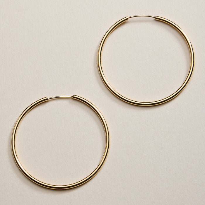 Gold Filled Classic Hoop Earrings