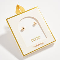 Gold Filled Ball Stud Earrings – 4mm to 10mm