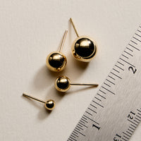 Gold Filled Ball Stud Earrings – 4mm to 10mm